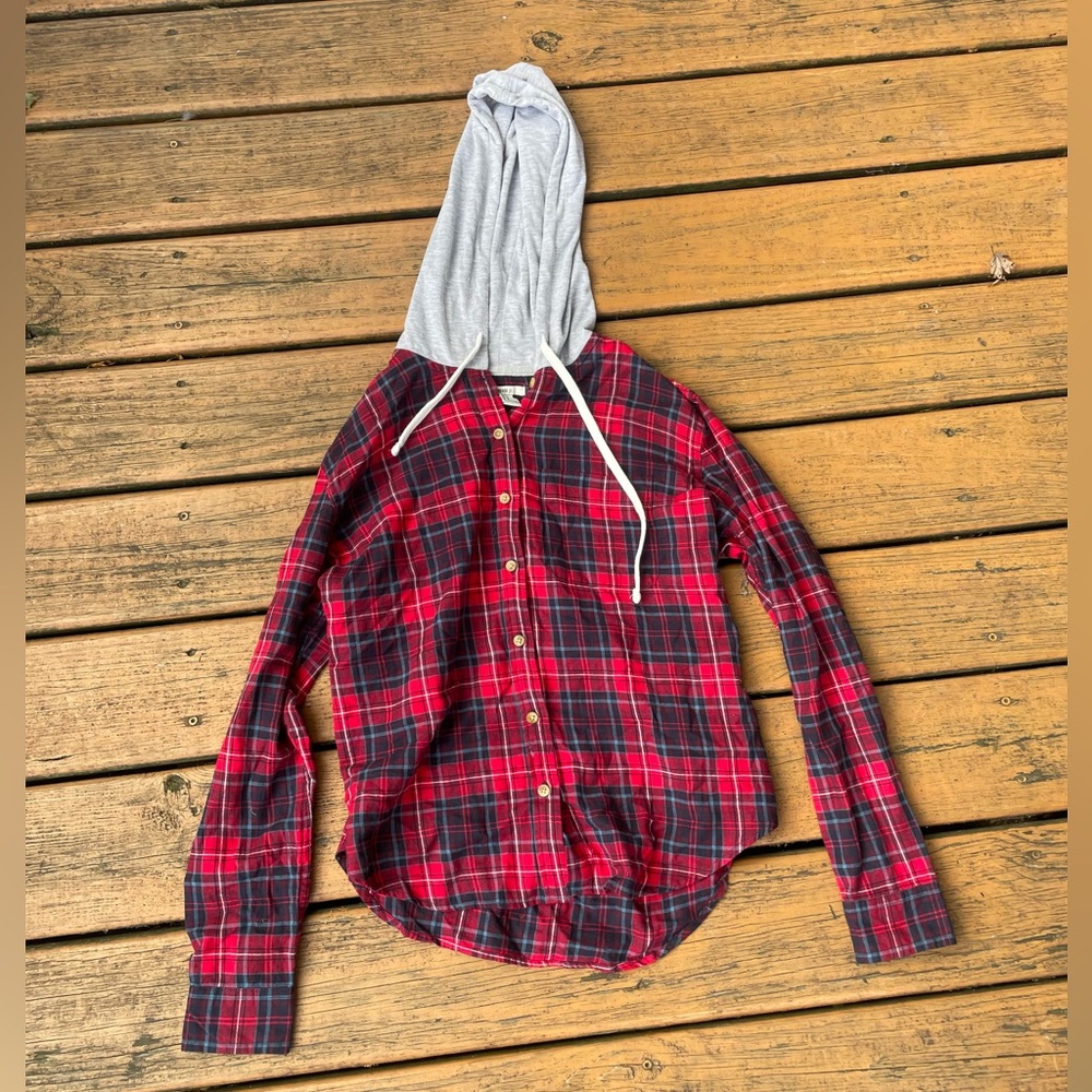Forever 21 flannel with hood